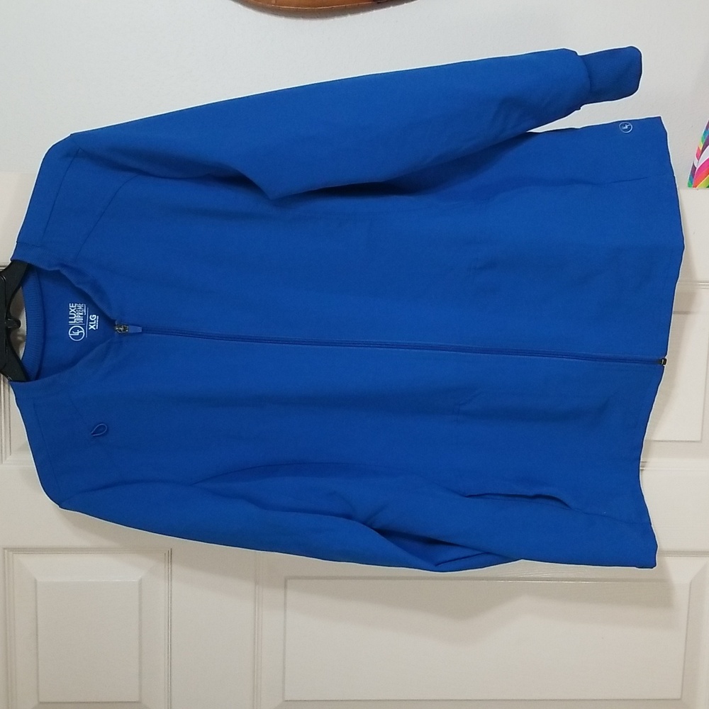 Blue Luxe Supreme Scrub Jacket XLg